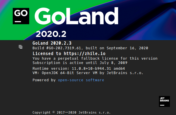 goland 2020.2.3破解